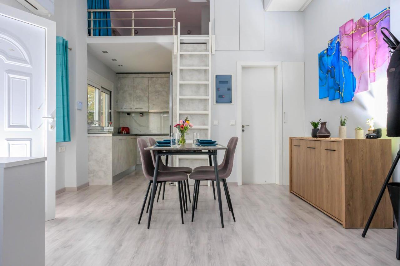 Electra Modern Apartment With Cozy Garden Candia Esterno foto